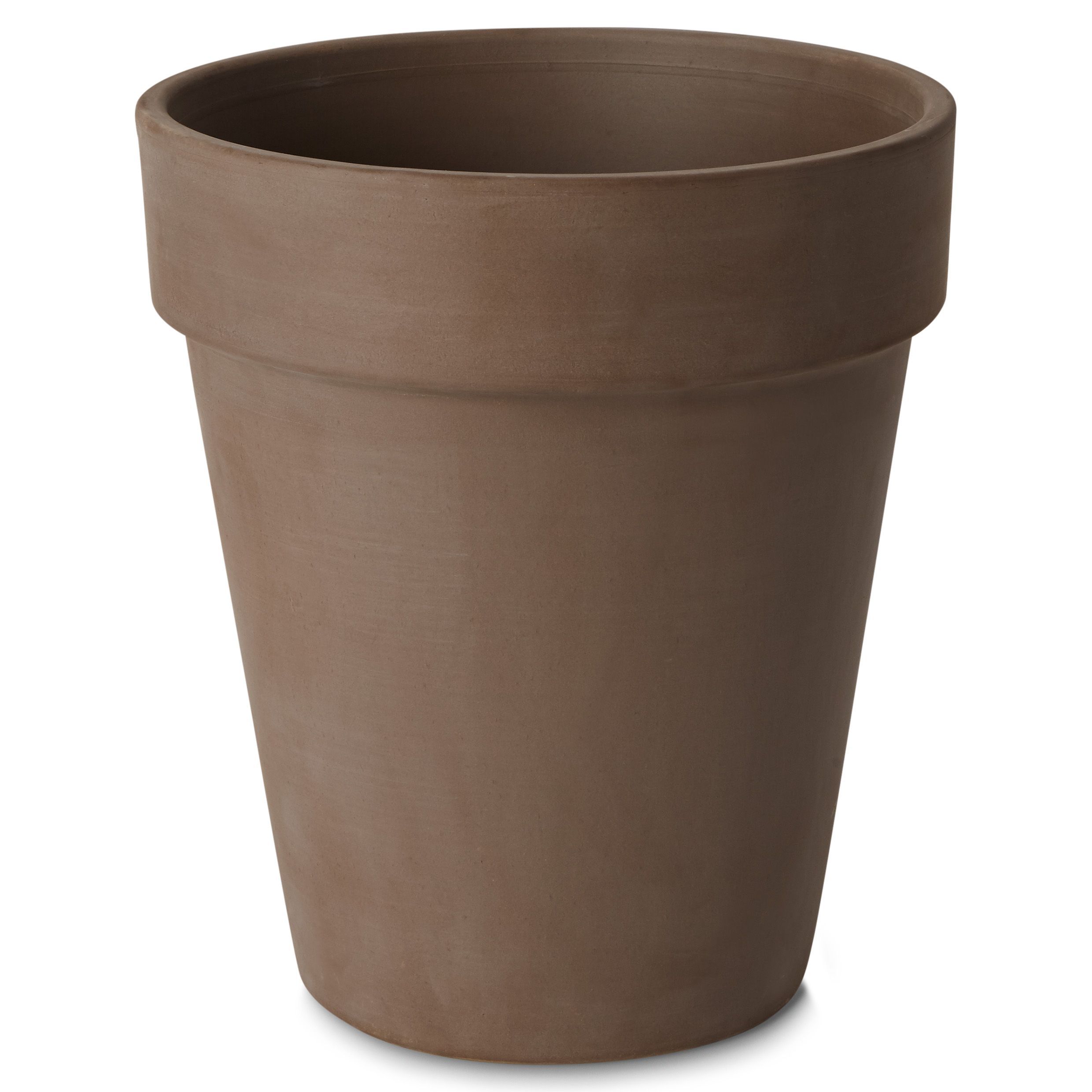 Verve Laleh Brown Terracotta Round Plant Pot (Dia)27.3Cm | Compare The Build