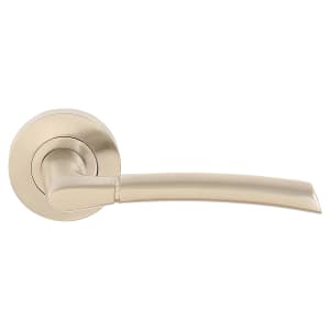 Sofia Satin Nickel Round Rose Door Handle - 1 Pair Price Comparisons | Compare The Build