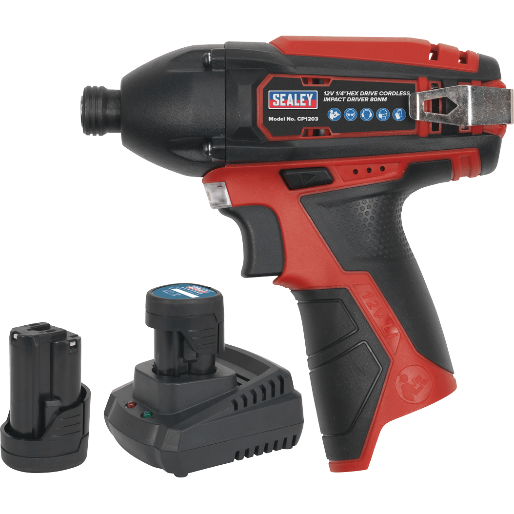 Sealey CP1204 12v Cordless Impact Driver 2 x 1.5ah Li-ion Charger Bag Price Comparisons | Compare The Build