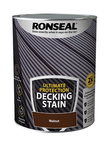 Ronseal Ultimate Walnut Matt Decking Wood Stain, 5L Price Comparisons | Compare The Build