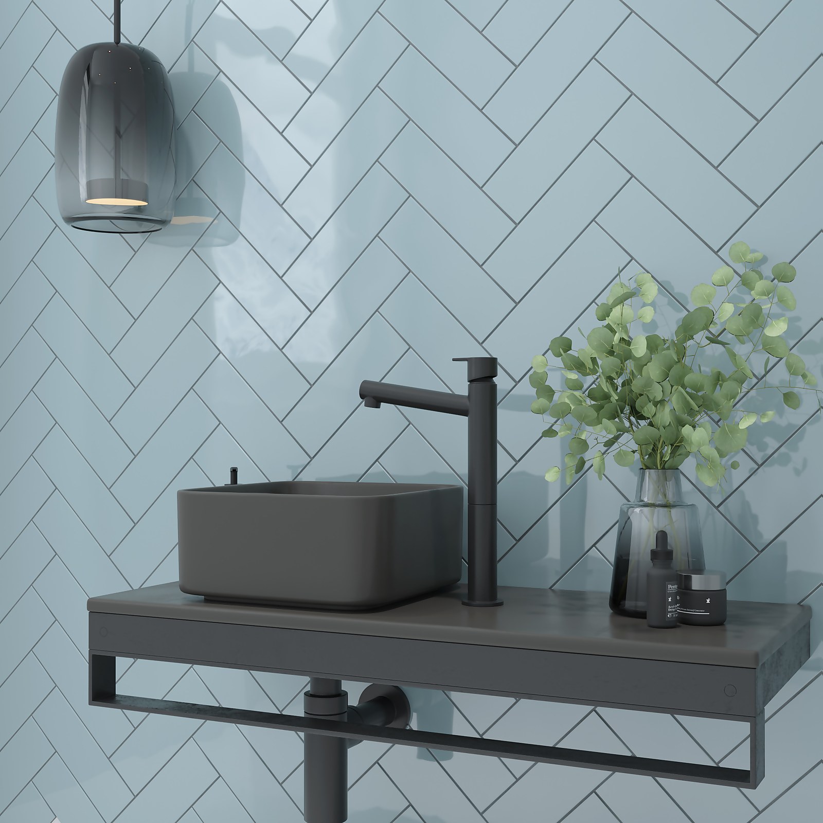 Camden Green Ceramic Wall Tile 100 x 300mm - 0.45sqm Pack Price Comparisons | Compare The Build