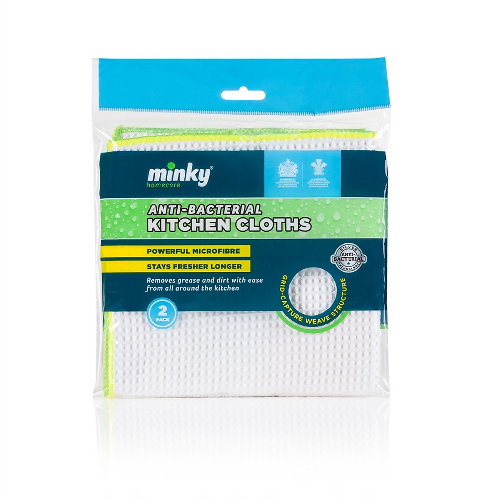 Anti Bacterial Kitchen Cloths (Pack of 2) | Compare The Build