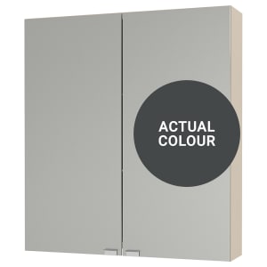 Duarti By Calypso Cascade 600mm Slimline Mirrored 2 Door Wall Hung Unit - Midnight Grey Price Comparisons | Compare The Build