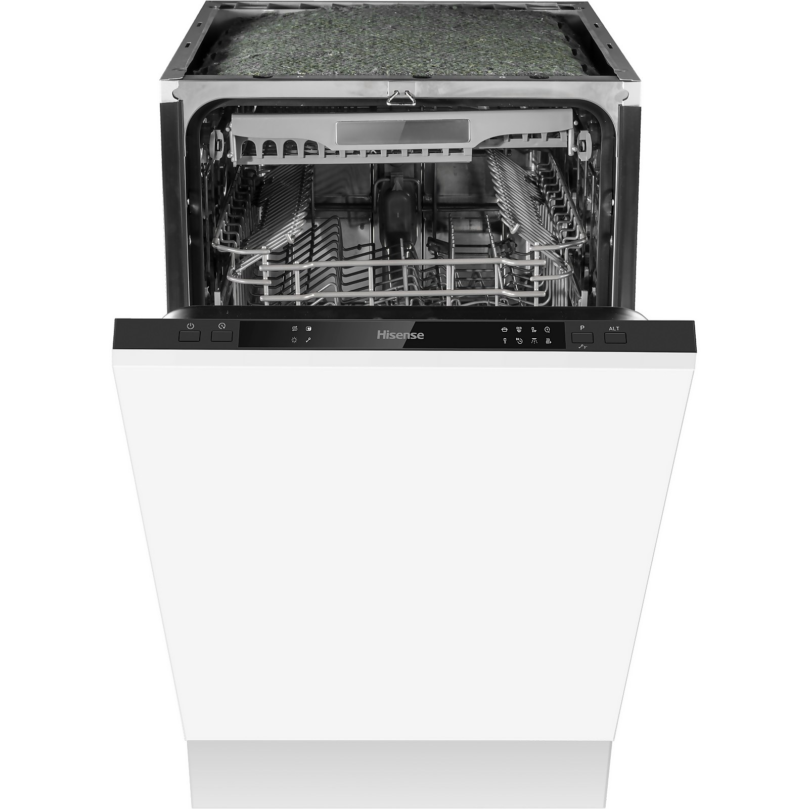 Hisense HV520E40UK Fully Integrated Slimline Dishwasher - Black Control Panel with Fixed Door Fixing Kit Price Comparisons | Compare The Build