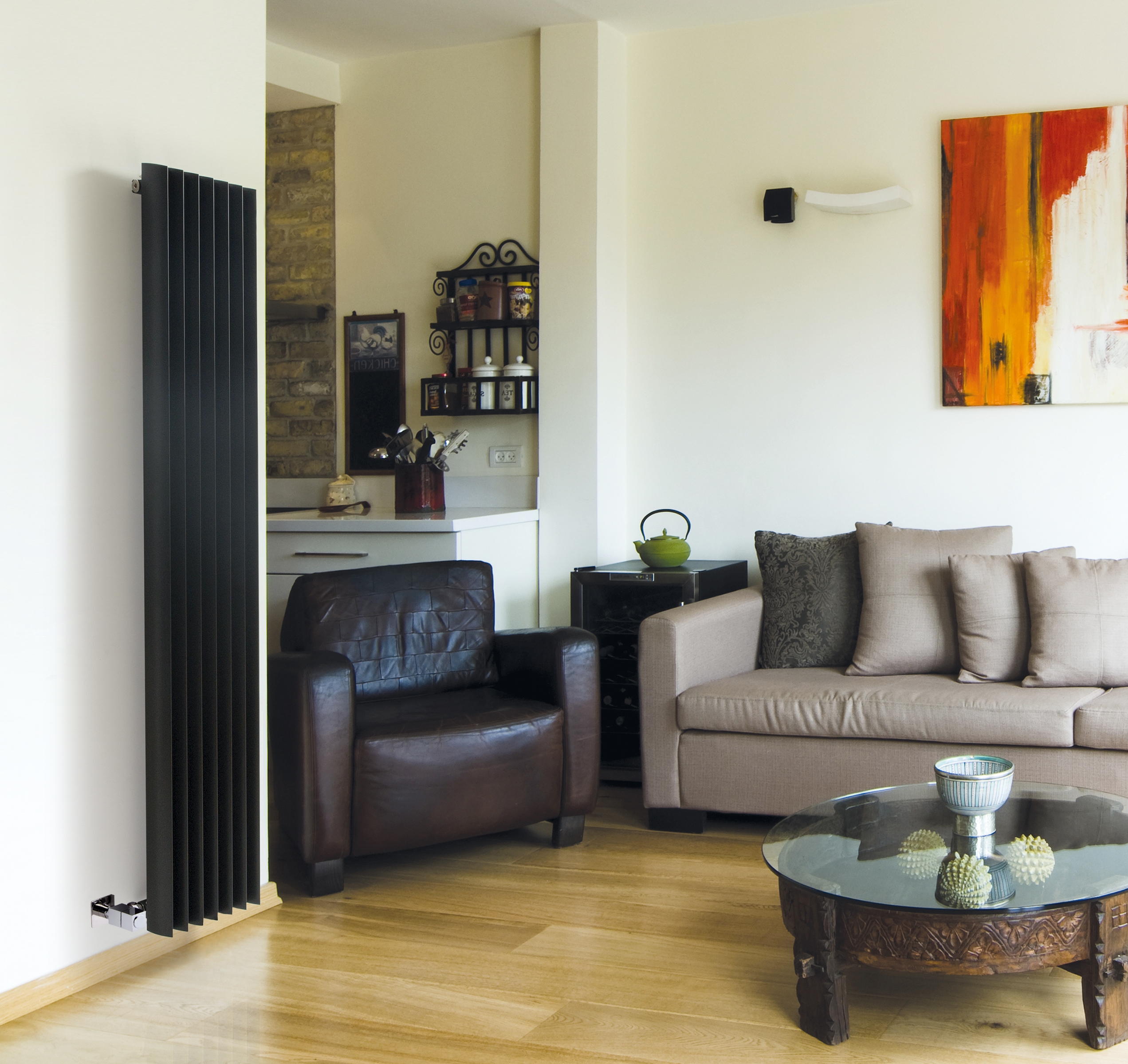 Apollo Shark Vertical Aluminium Radiator, Matt Jet Black, 1500mm x 310mm Price Comparisons | Compare The Build