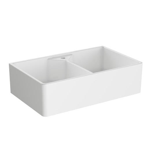 Reginox Dublin Ceramic Belfast Double Bowl Kitchen Sink with Waste Included Price Comparisons | Compare The Build