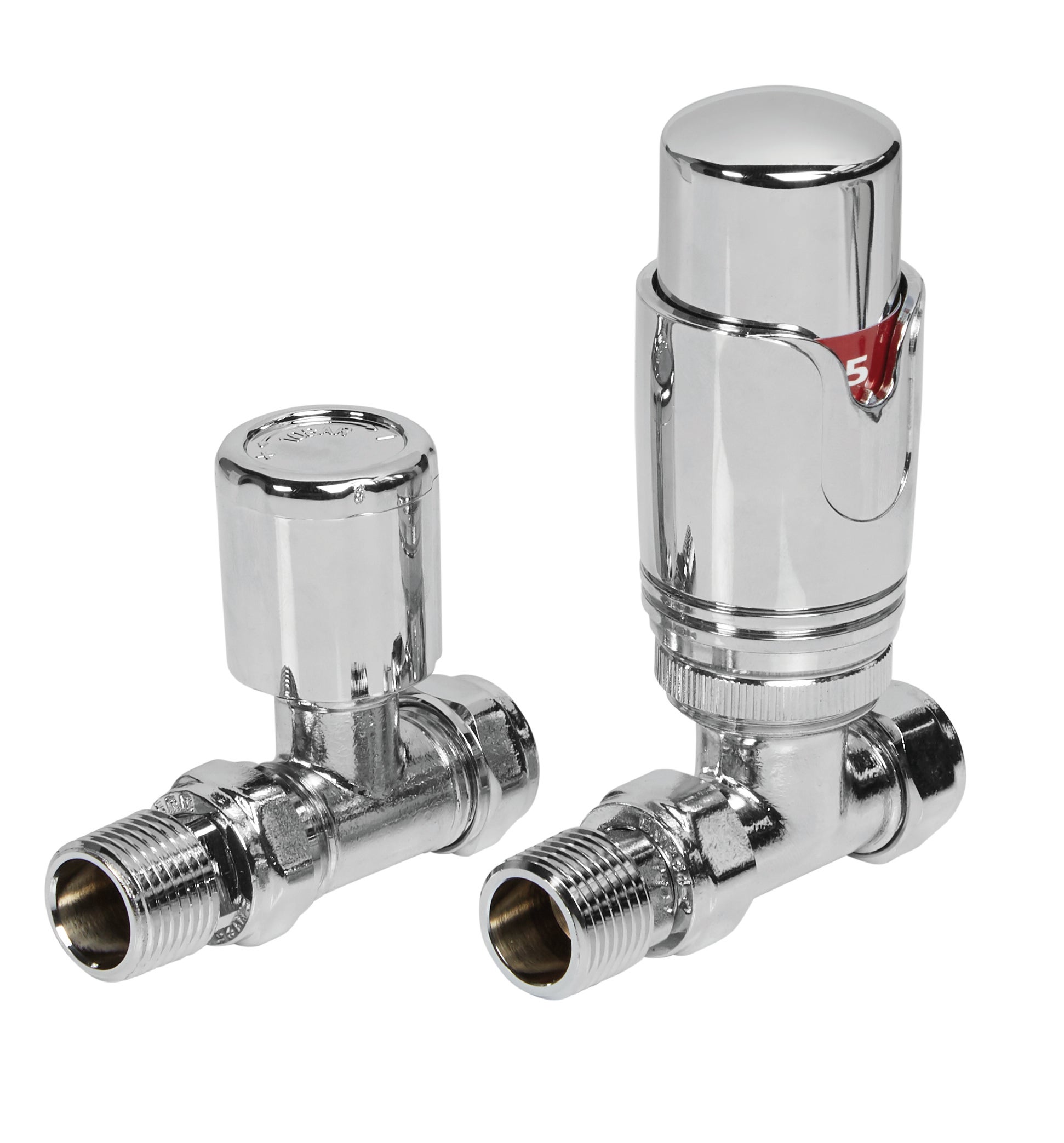 Radvalves UK Thermostatic Valves, Round, Chrome Straight Price Comparisons | Compare The Build