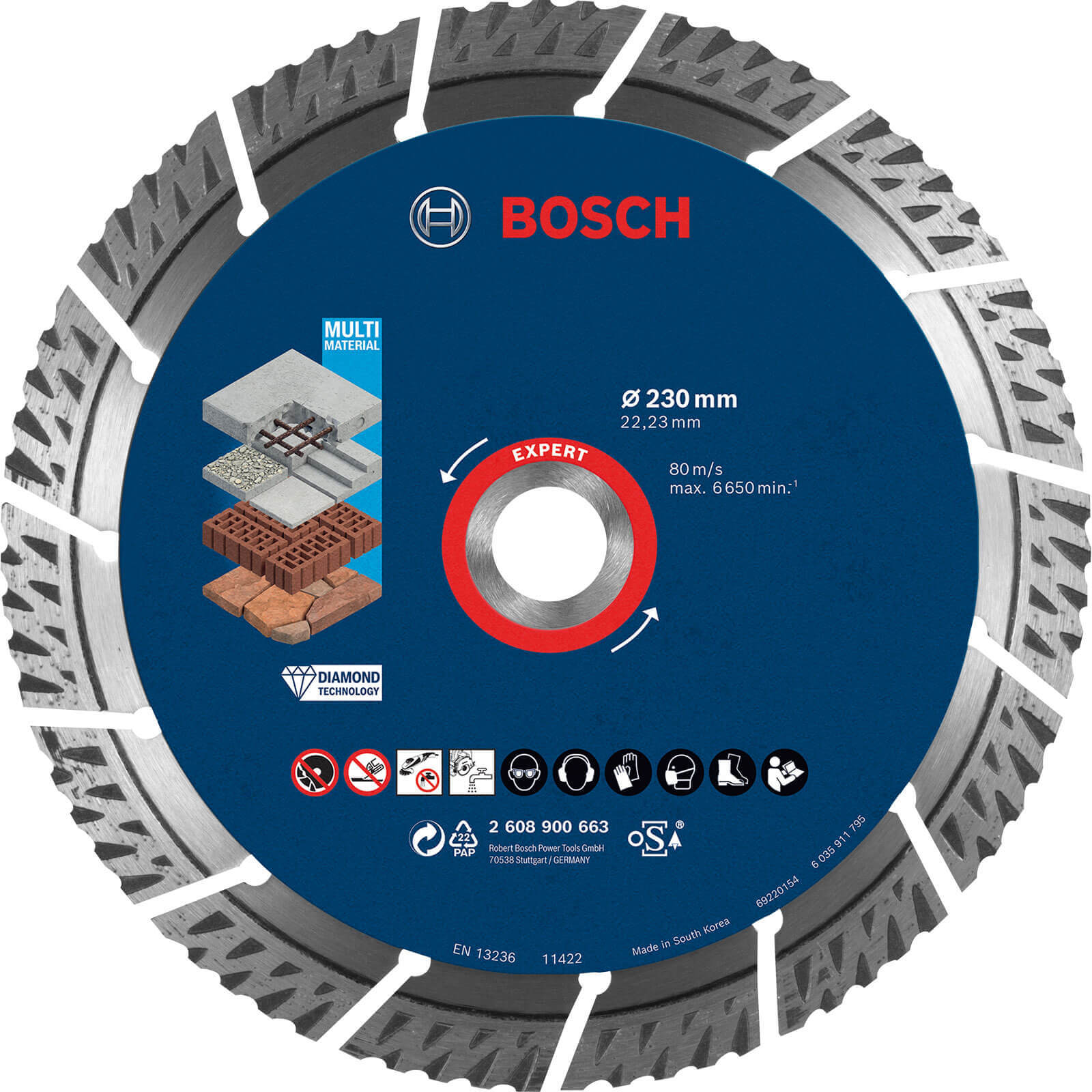 Bosch Expert Multi Material Diamond Cutting Disc 230mm 2.4mm 22mm Price Comparisons | Compare The Build