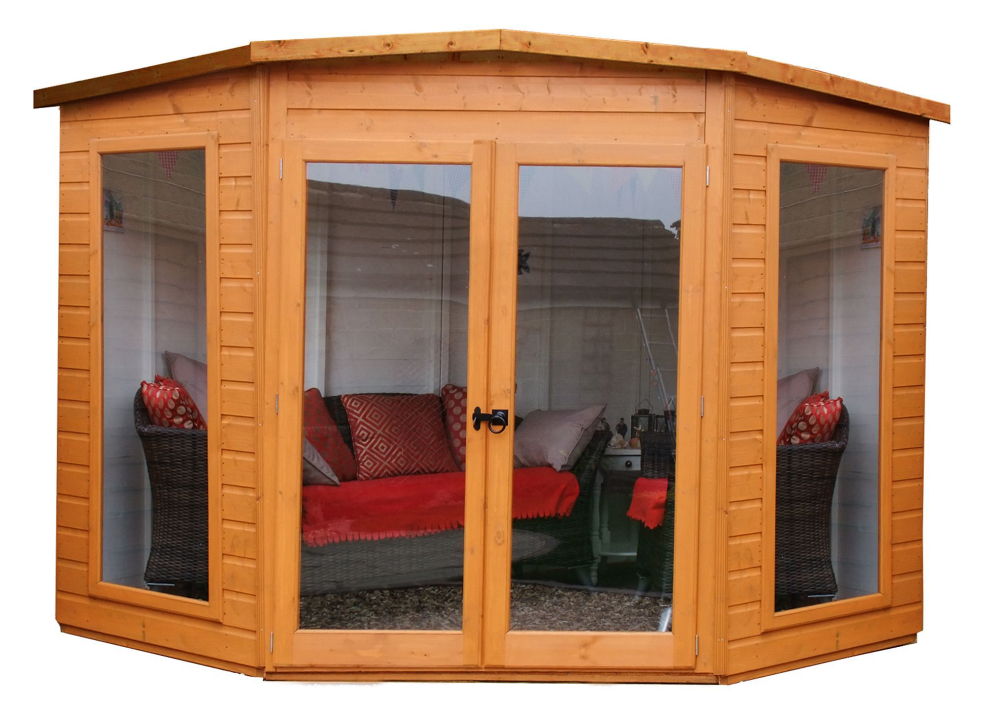 Shire Barclay 8X8 Pent Shiplap Wooden Summer House Price Comparisons | Compare The Build