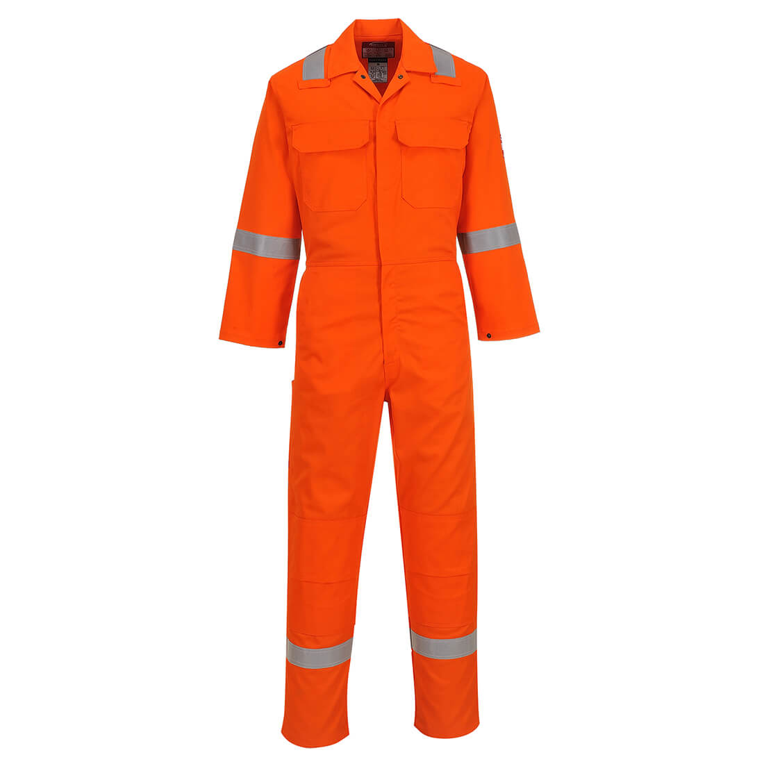 Biz Weld Mens Iona Flame Resistant Coverall Orange 4XL 32" | Compare The Build