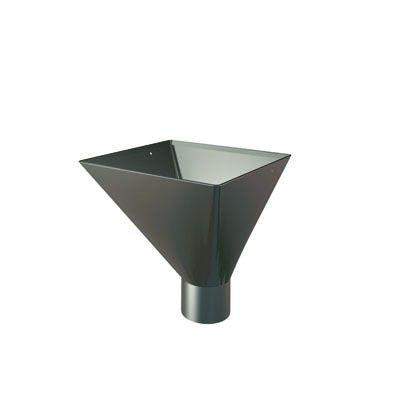 Lindab Large Steel Square Water Hopper 87mm Painted Dark Grey Galvanised Steel VATKL87DG Price Comparisons | Compare The Build