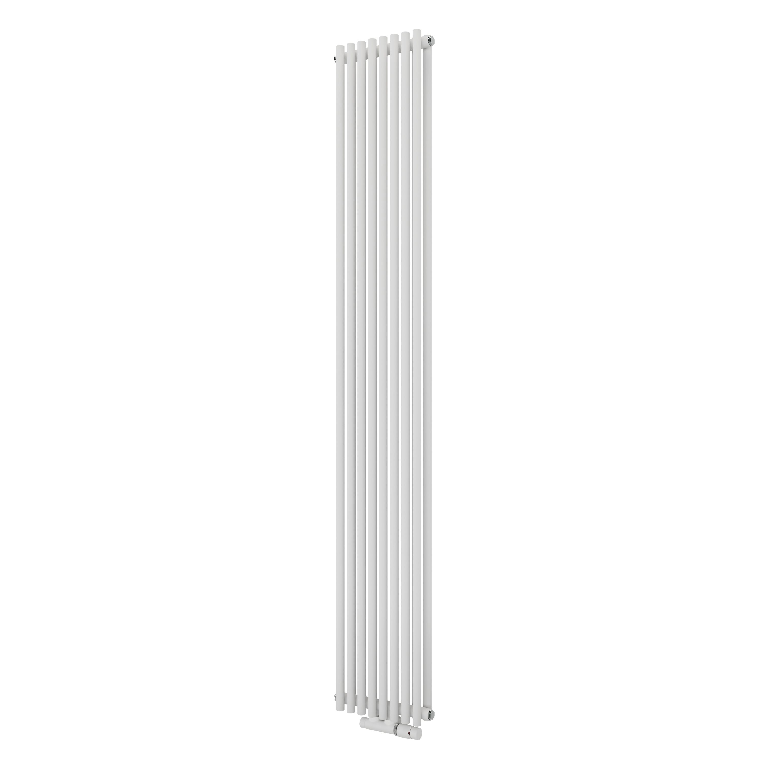 Ximax Gamba Duplex Satin White Vertical Designer Radiator, (W)295mm X (H)1800mm | Compare The Build