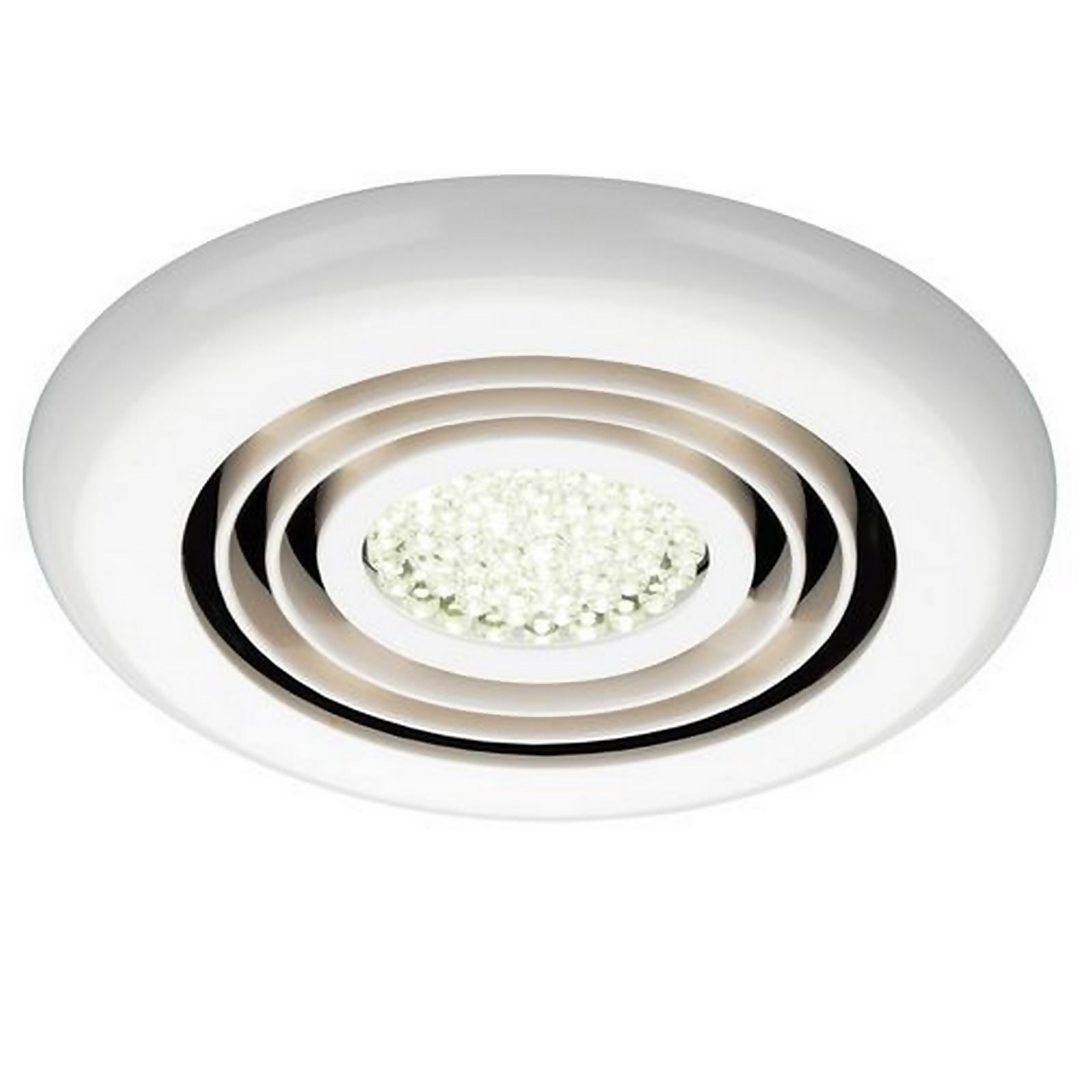 Bathstore Rapide Inline ceiling extractor fan with LED lighting - White | Compare The Build