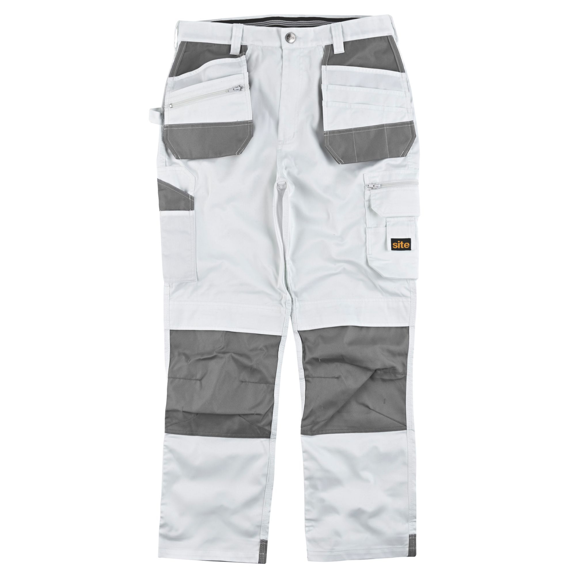 Site Jackal White/grey Men's Trousers, W36" L32" Price Comparisons | Compare The Build