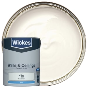 Wickes Vinyl Matt Emulsion Paint - Pure Cotton No.110 - 5L | Compare The Build