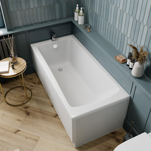 Affine Single Ended Wide Square Bath 1700 x 700mm Price Comparisons | Compare The Build