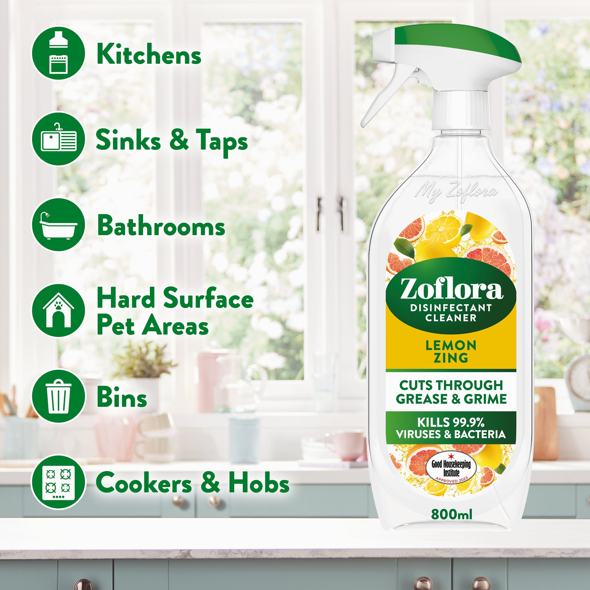 Zoflora Lemon Zing Disinfectant Cleaner Clear Price Comparisons | Compare The Build