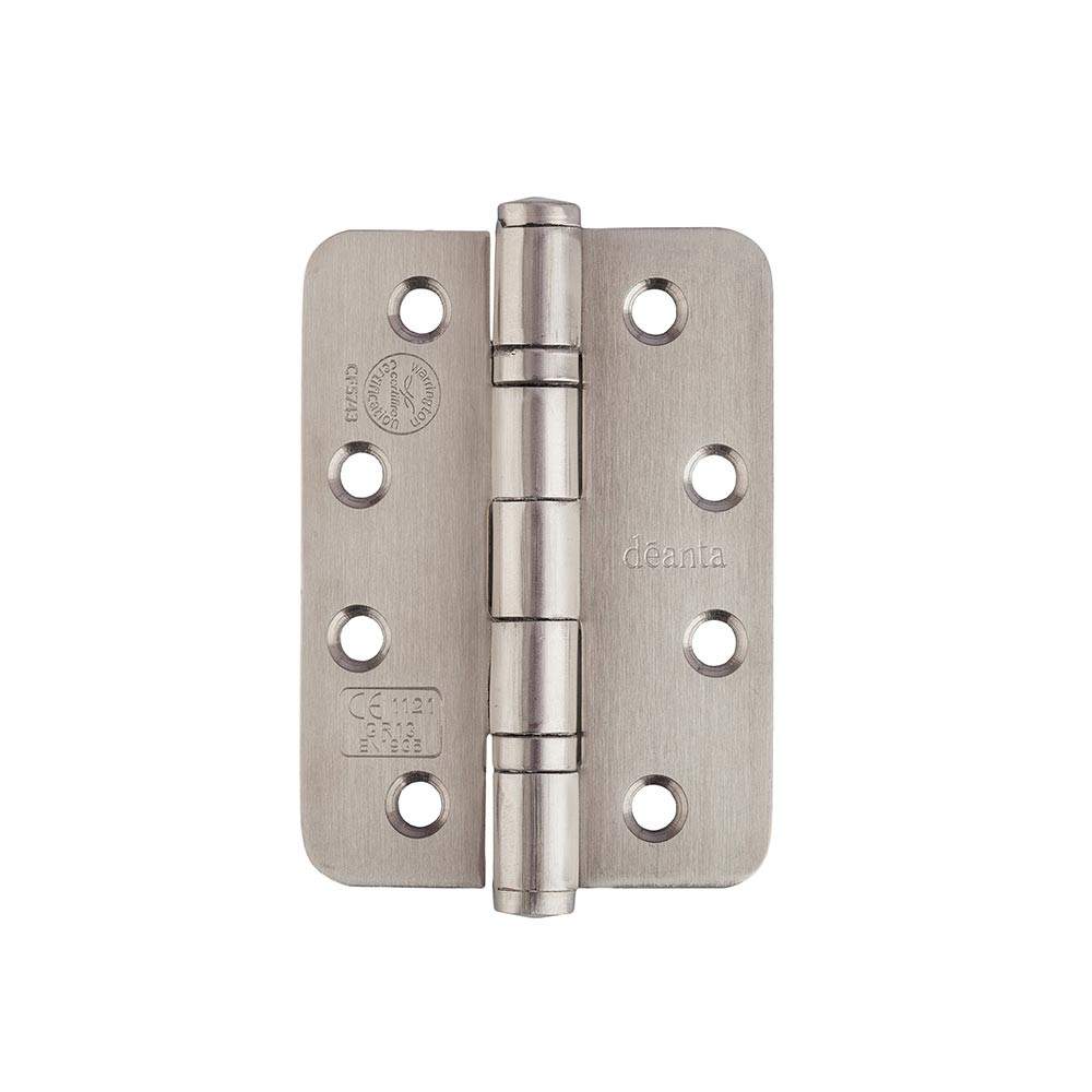 Deanta 102mm x 76mm x 3mm Steel Hinge Pair - Radius HR102763 Price Comparisons | Compare The Build