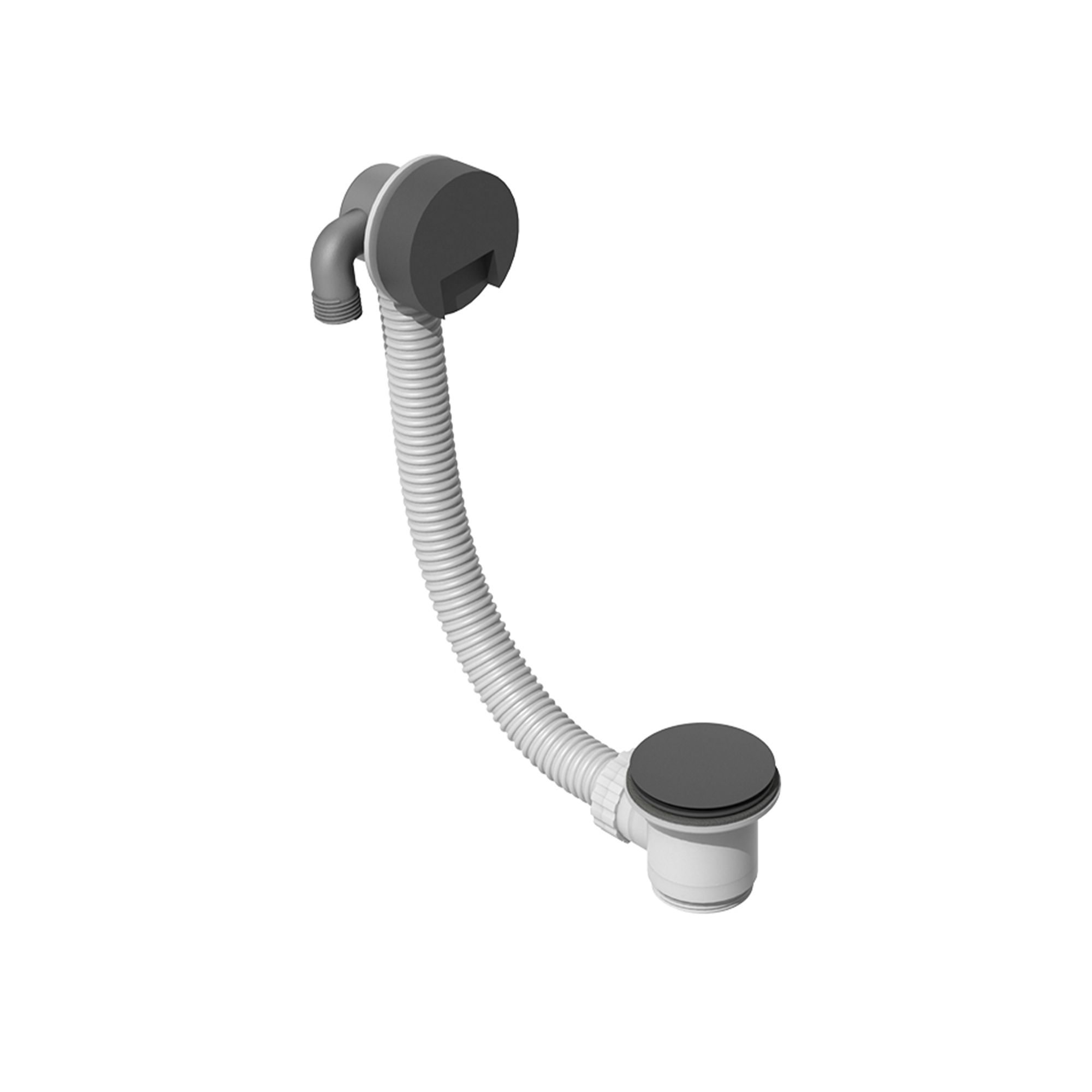 Aquadry Chrome-Plated Matt Black Unslotted Sprung Bath Waste & Overflow Price Comparisons | Compare The Build