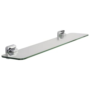 Croydex Flexi-Fix™ Shoreditch Bathroom Glass Shelf - Chrome Price Comparisons | Compare The Build