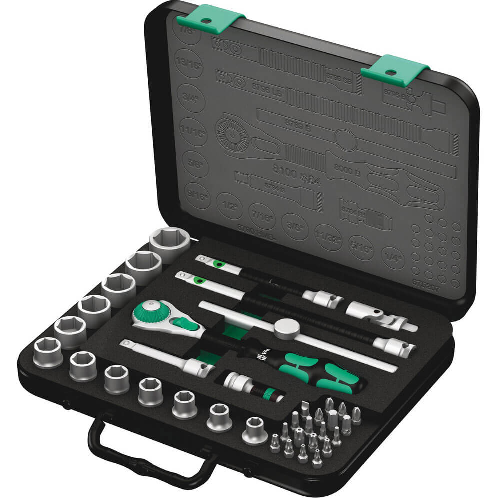 Wera 8100 SB4 Zyklop 3/8" Drive Socket Set | Compare The Build