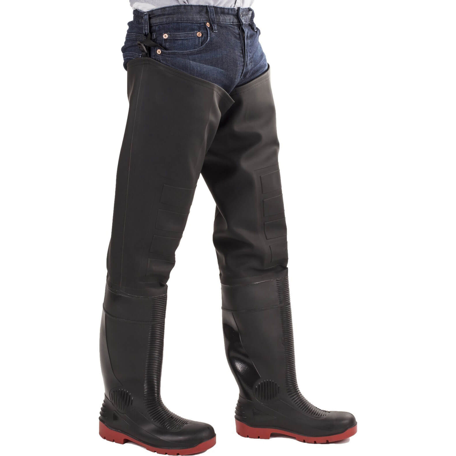 Amblers Safety Rhone Thigh Safety Wader Black / Red Size 6 Price Comparisons | Compare The Build