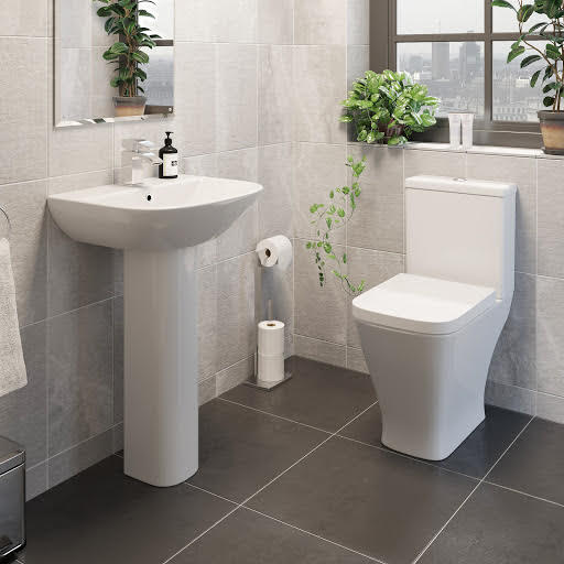 Marseille Close Coupled Toilet & Basin Cloakroom Suite Price Comparisons | Compare The Build