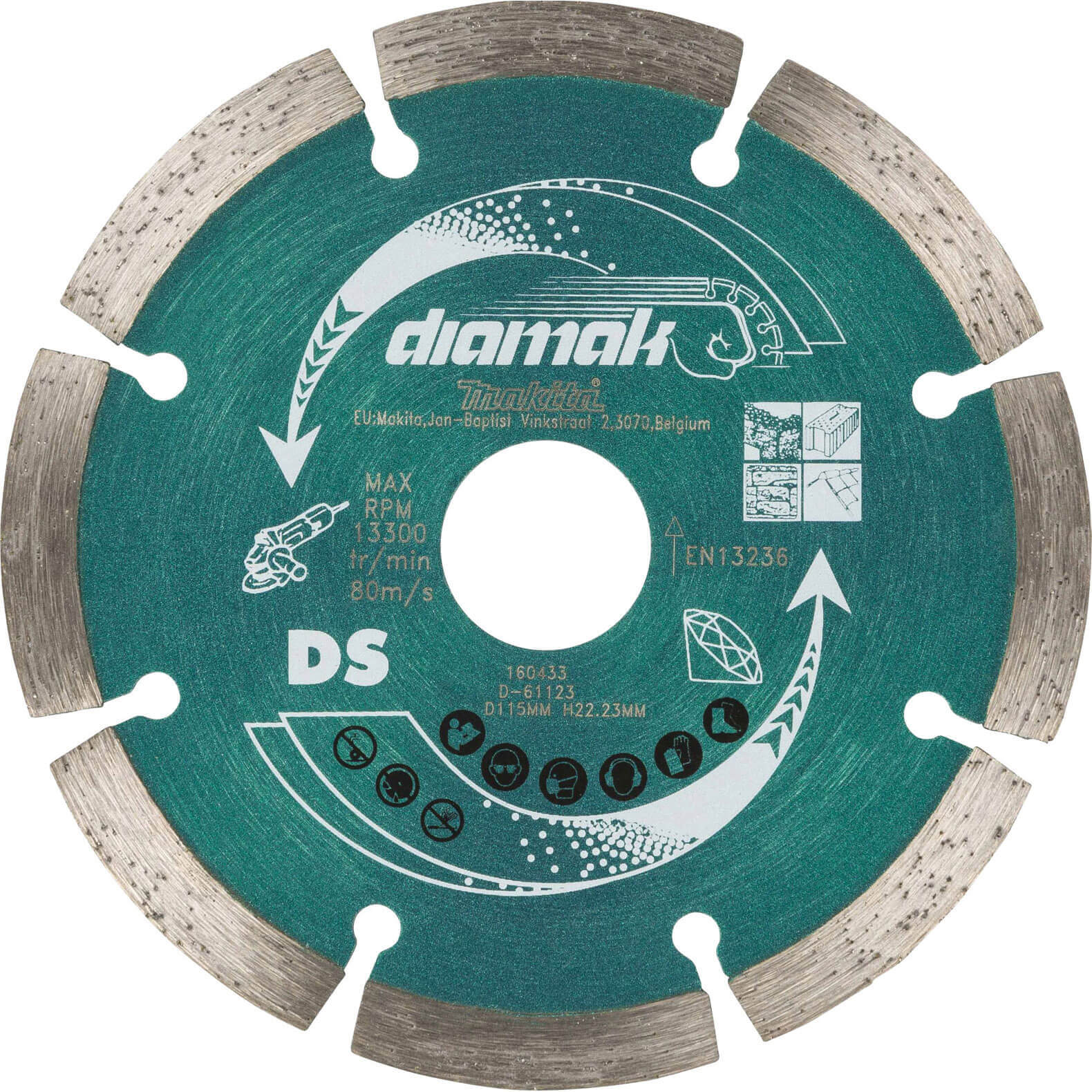 Makita Diamak Diamond Segmented Rim Cutting Disc 115mm | Compare The Build