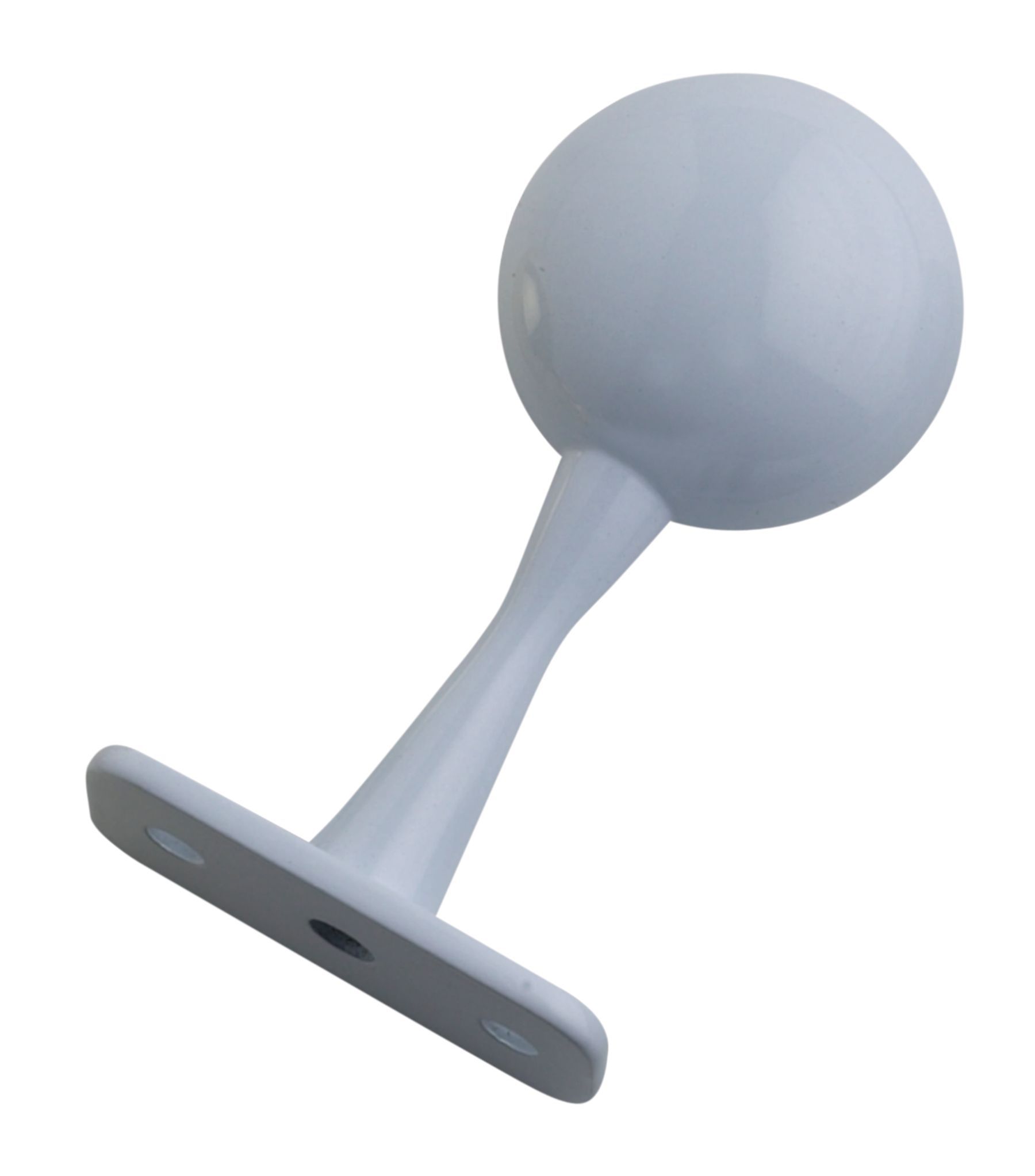 Colorail White Die-Cast Metal Rail End Bracket (L)63mm (Dia)19mm, Pack Of 2 Price Comparisons | Compare The Build