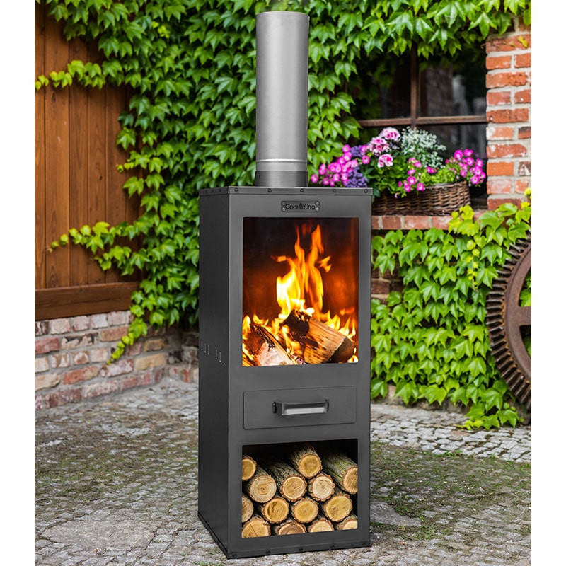 Cook King Rosa Garden Stove Fire Pit and Logstore Price Comparisons | Compare The Build