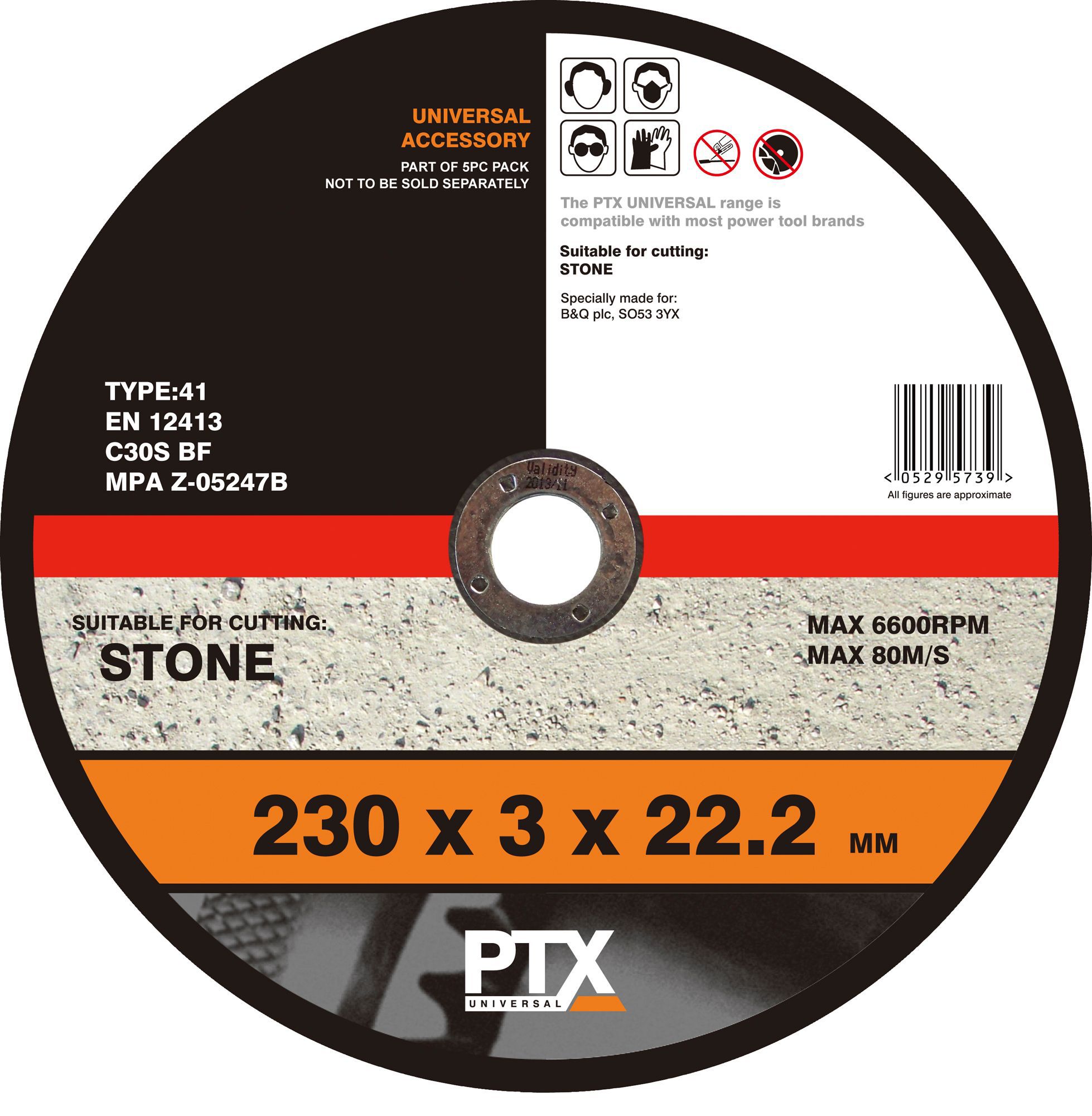 Ptx Flat Stone Cutting Disc (Dia)230mm Price Comparisons | Compare The Build