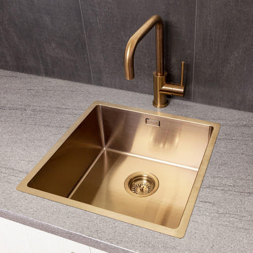 Reginox Miami 1 Bowl Stainless Steel Copper Coloured Kitchen Sink with Waste Included Price Comparisons | Compare The Build