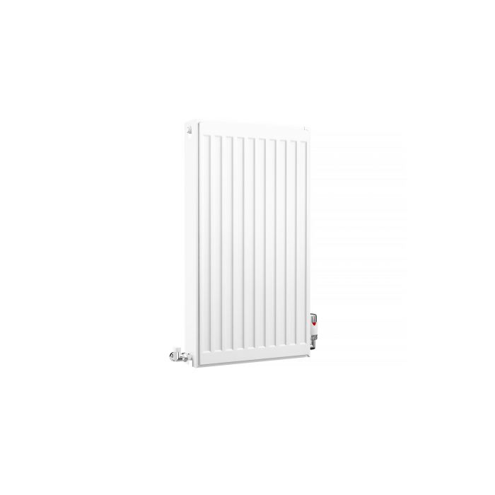 Kartell K-Rad Compact Horizontal Radiator, White, 750mm x 400mm - Double Panel, Double Convector | Compare The Build