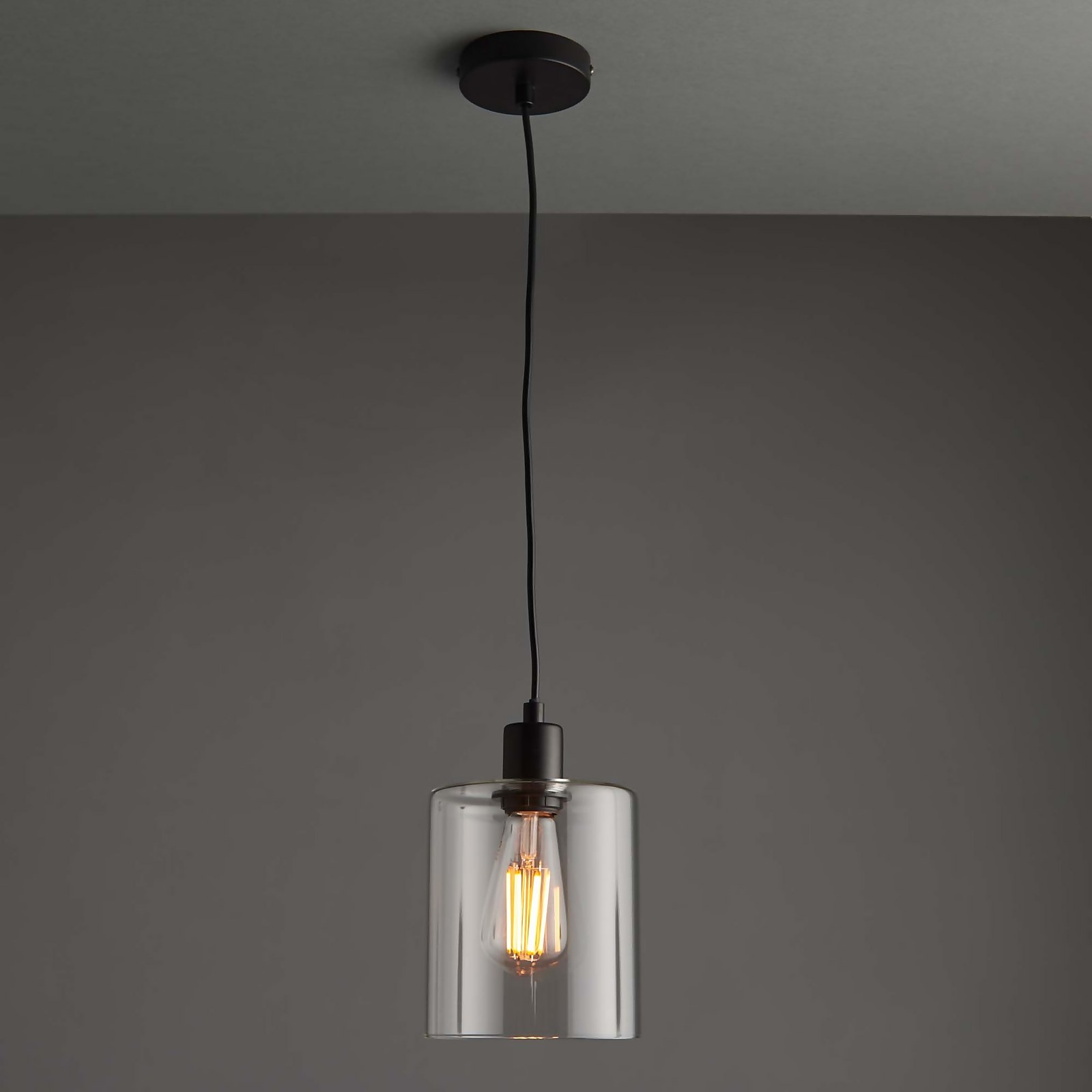 Clancy Pendant Light - Black | Compare The Build