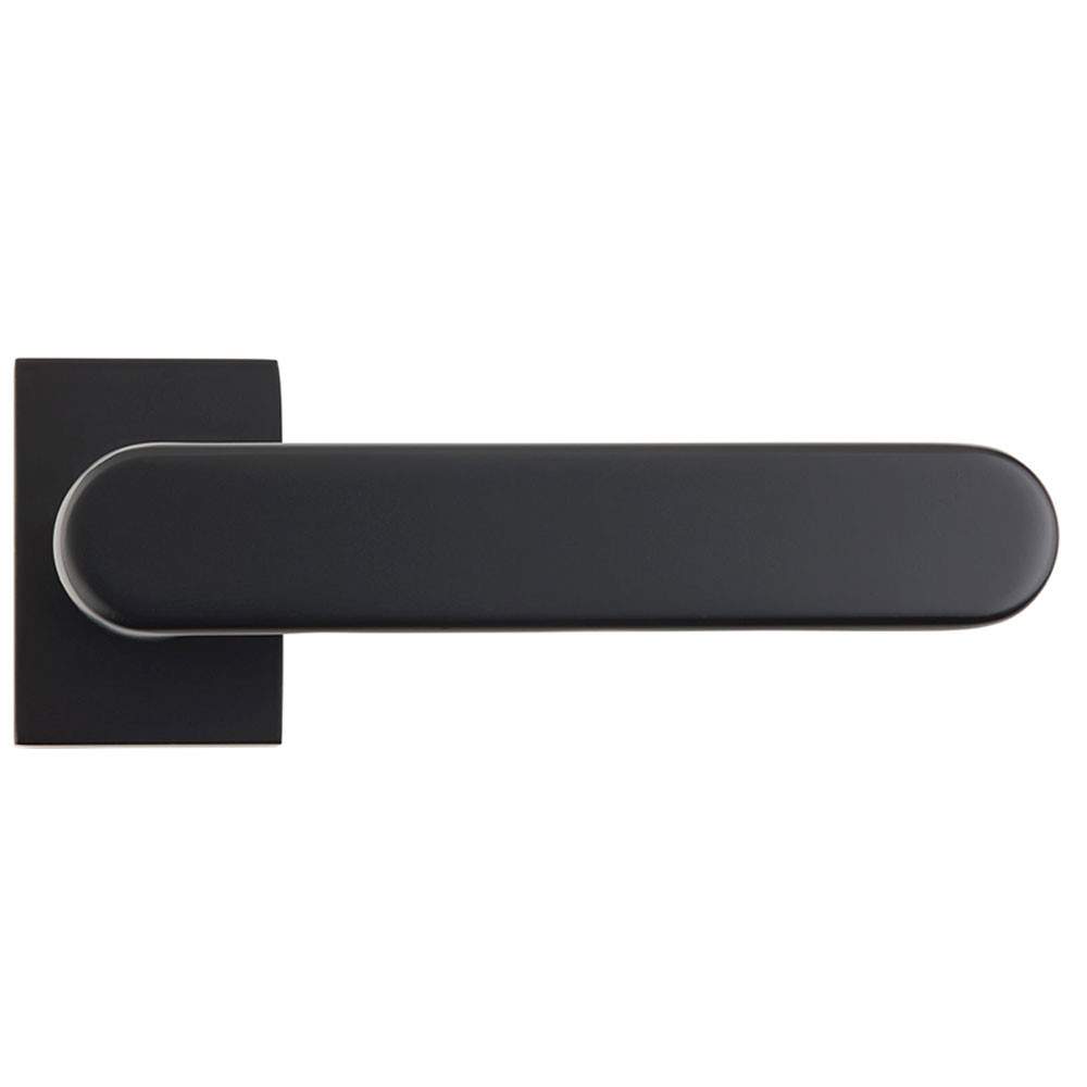 Deanta Juno Lever on Square Rose Door Handle - Matt Black DHJNHNDBM | Compare The Build