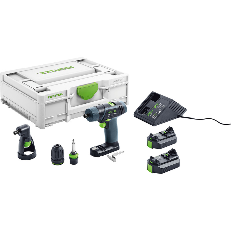 Festool TXS 10.8V Cordless Drill 2 x 2.6Ah Plastic | Compare The Build