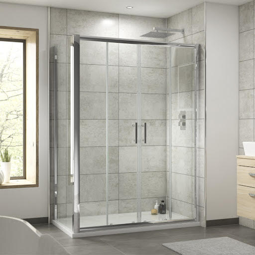 Luxura Pacific Double Sliding Door Shower Enclosure 1500 x 700mm - 6mm Price Comparisons | Compare The Build