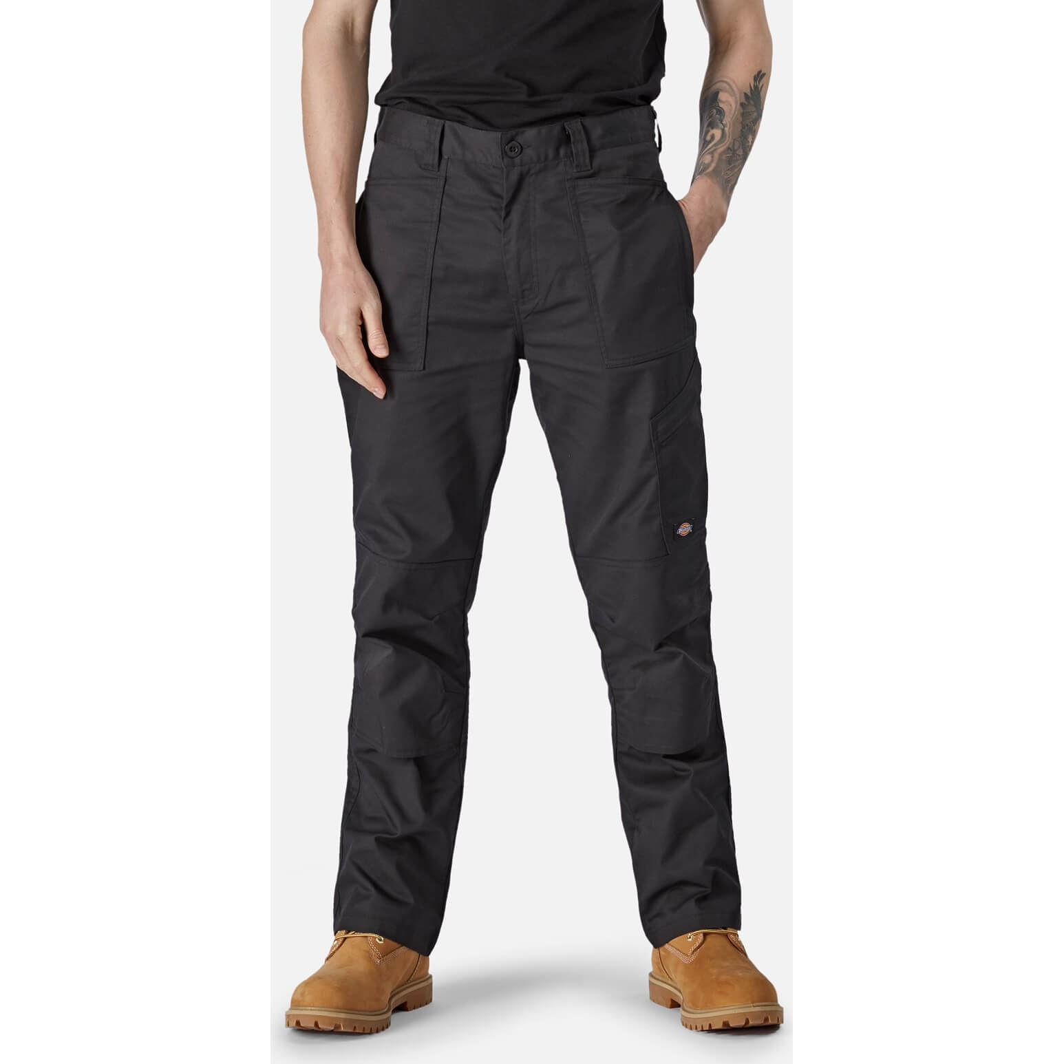 Dickies Action Flex Trousers Black 30" 32" Price Comparisons | Compare The Build