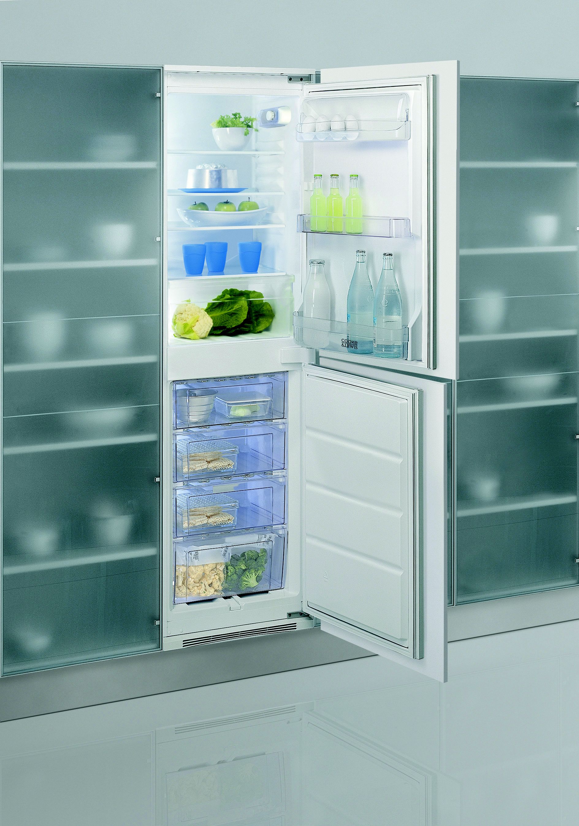 Cooke & Lewis Clc 28 White Integrated Fridge Freezer Price Comparisons | Compare The Build