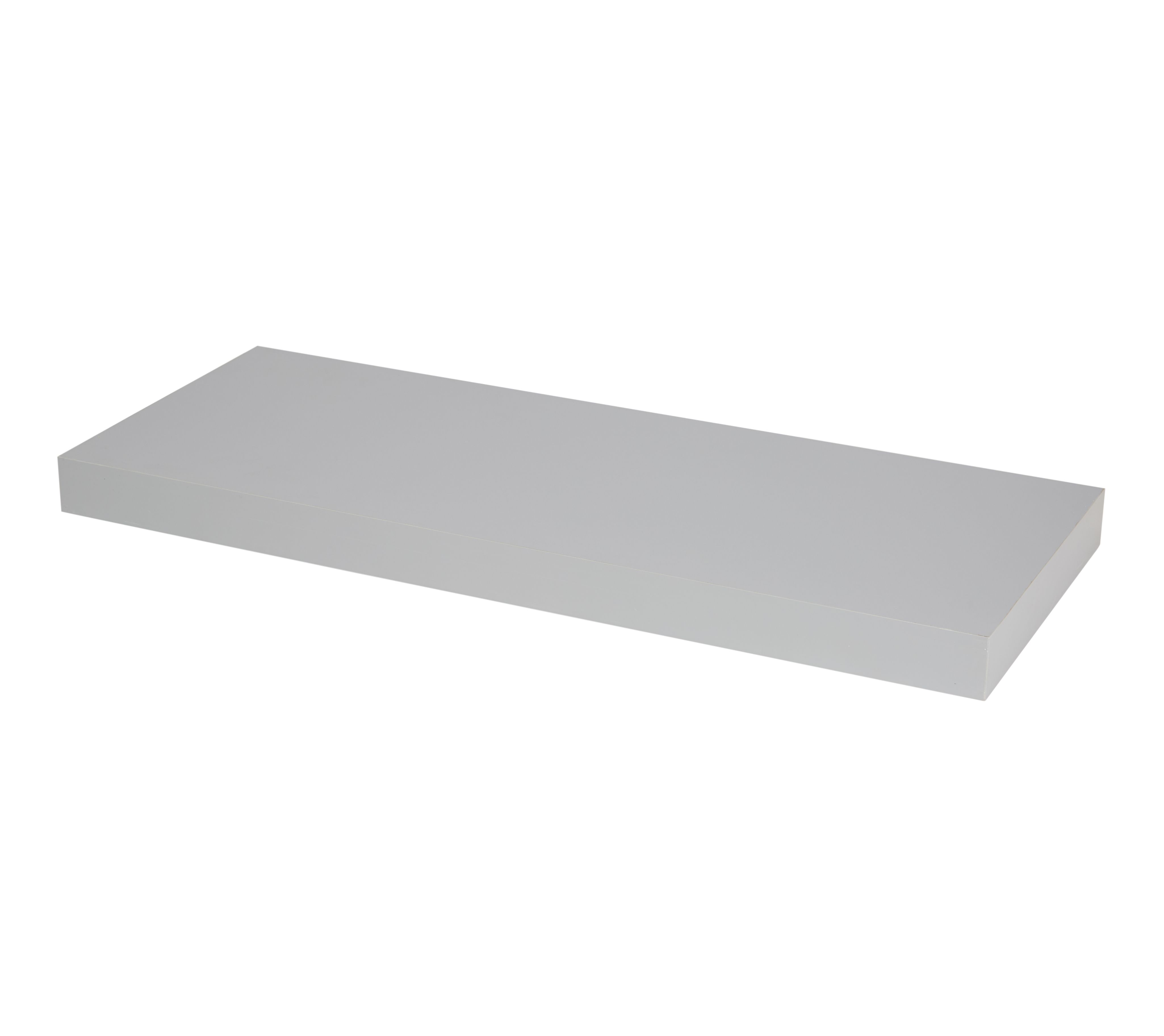 Form Cusko Grey Floating Shelf (L)600mm (D)235mm Price Comparisons | Compare The Build