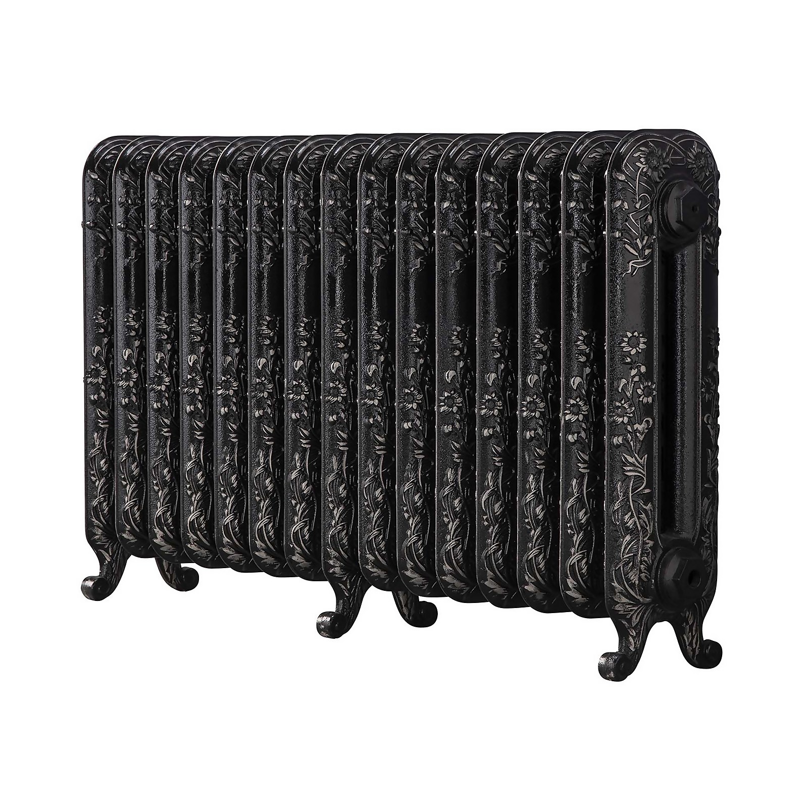 Arroll Cast Iron Radiator 1009 X 600 - Silver Highlight Price Comparisons | Compare The Build