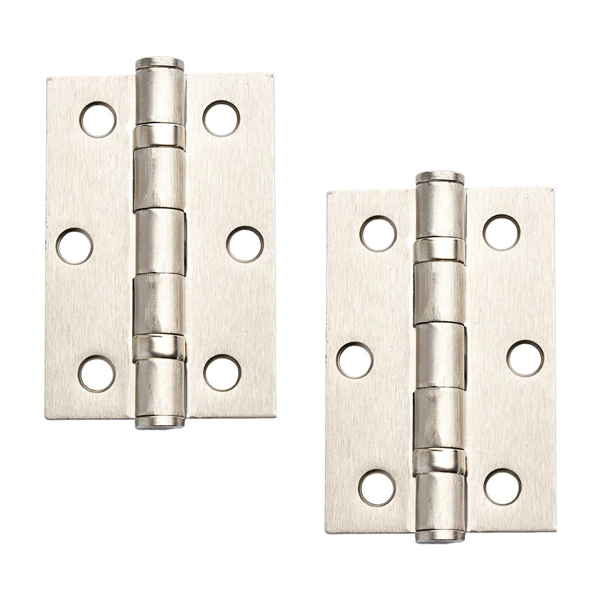 76mm Ball Bearing Hinges- Satin Nickel (Pair) Price Comparisons | Compare The Build