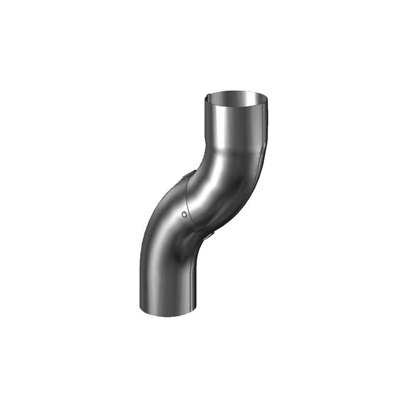 Galvanised Steel Gutter Downpipe Offset Bend 100mm - Lindab Magestic Lindab Rainline SOKN100MG Price Comparisons | Compare The Build