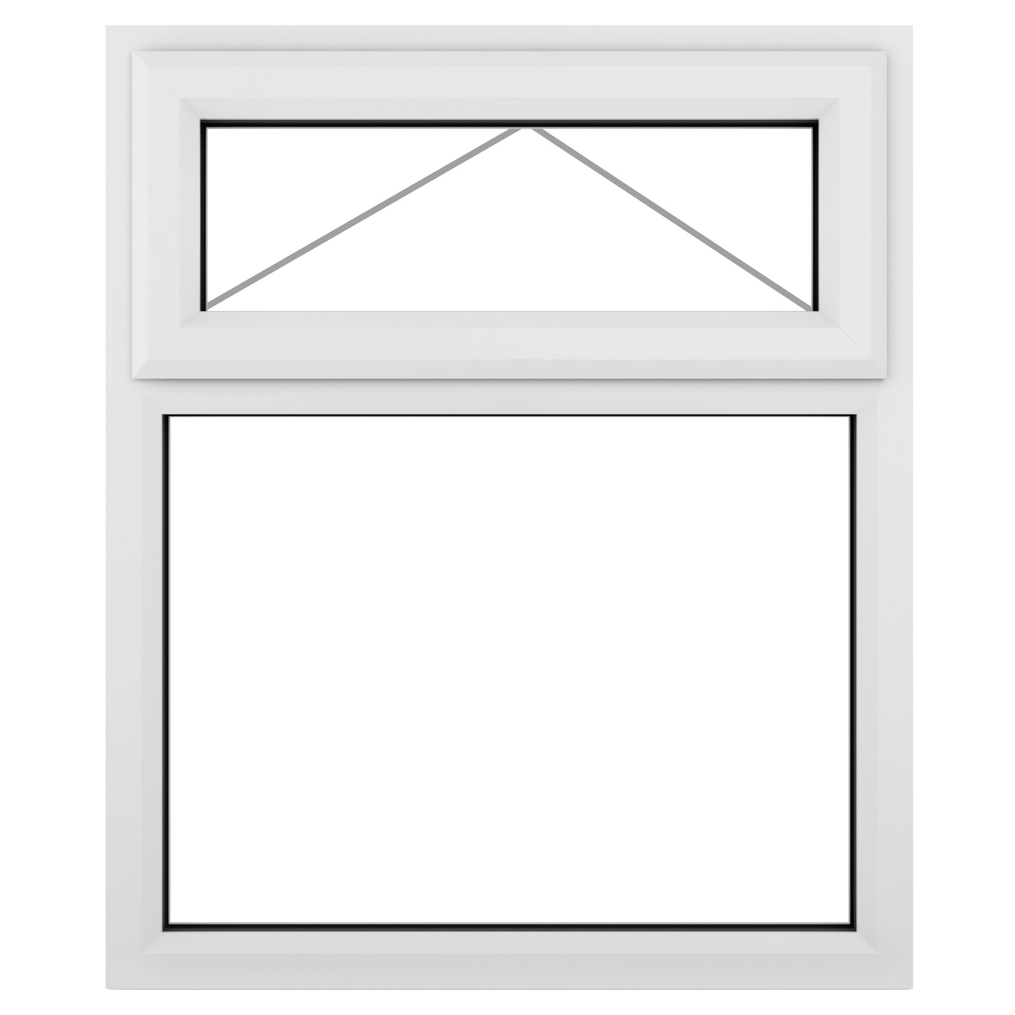 GoodHome Clear Double Glazed White Upvc Top Hung Window, (H)965mm (W)905mm Price Comparisons | Compare The Build