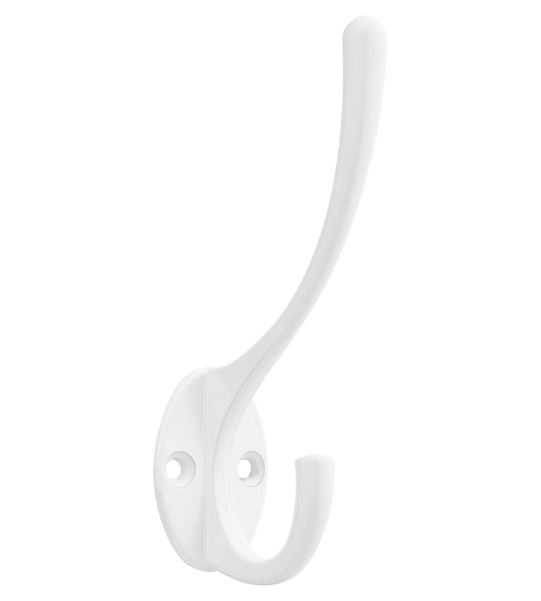 Zinc Constructed White Oval Base Hat &amp; Coat Hook - Wall/Door Mountable - Decohooks Price Comparisons | Compare The Build