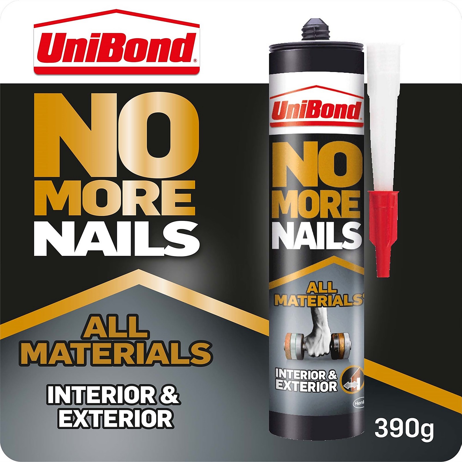 UniBond No More Nails Interior & Exterior Sealant Cartridge 390g Price Comparisons | Compare The Build