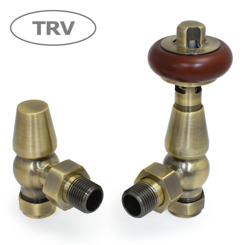 West Thermostatic Valves, Faringdon, Antique Brass Angled  - 10mm Price Comparisons | Compare The Build