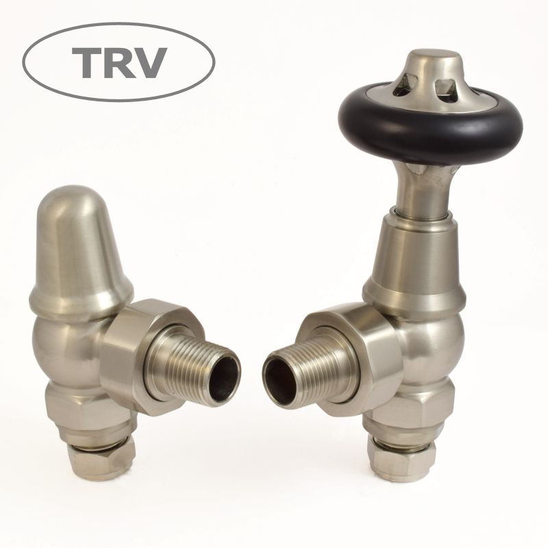 West Thermostatic Valves, Admiral, Satin Nickel Angled Price Comparisons | Compare The Build