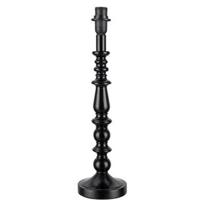 Portland Gloss Black Halogen Table Lamp Base Price Comparisons | Compare The Build