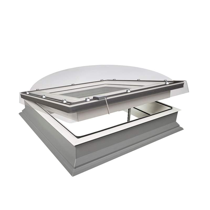 Fakro DMC-C P2 800800 Flat Roof Window Dome & Kerb - 800mm x 800mm Glass Polycarbonate Price Comparisons | Compare The Build